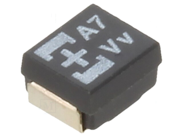 Condensator: tantaal-polymeer; 10uF; 35VDC; TQC; SMD; ±20%; 2000h Condensator: tantaal-polymeer; 10uF; 35VDC; TQC; SMD; ±20%; 2000h